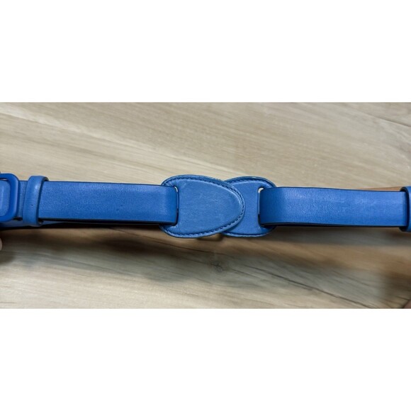 Louis Vuitton Women’s Leather Belt Blue Adjustable Hook Front 31”-34” - Picture 9 of 16